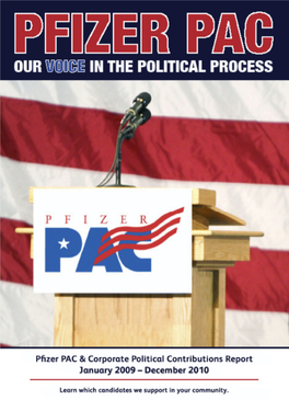 [ Pfizer PAC & Corporate Political Contributions Report January 2009
