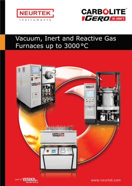 Vacuum, Inert and Reactive Gas Furnaces up to 3000 °C