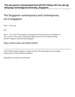 The Singapore Contemporary and Contemporary Art in Singapore