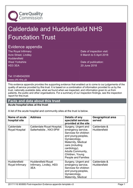 Calderdale and Huddersfield NHS Foundation Trust