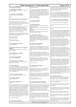 10 December 2010 Page 1 of 16 SATURDAY 04 DECEMBER 2010 Farming Today This Week to Scrap the Fees Before the Election