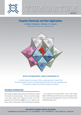 Tungsten Compounds to Treat Internal Combustion Engine Exhaust Gases