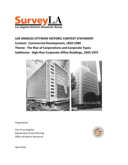 High-Rise Corporate Office Buildings, 1945-1975