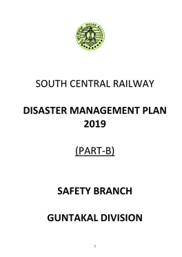 (Part-B) Safety Branch Guntakal Division