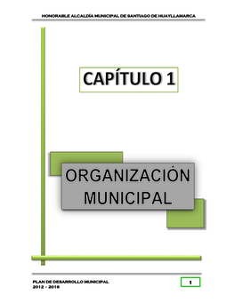 PDM Huayllamarca 2012-2016