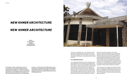 New Khmer' Architecture