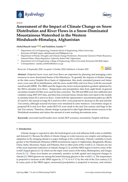 Assessment of the Impact of Climate Change on Snow