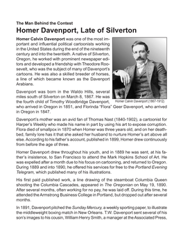 Homer Davenport, Late of Silverton