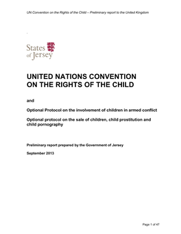 UNITED NATIONS CONVENTION on the RIGHTS of the CHILD And