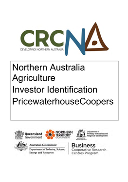 Northern Australia Agriculture Investor Identification Pricewaterhousecoopers
