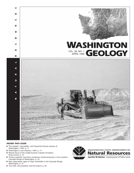 Washington Geology, April 1998