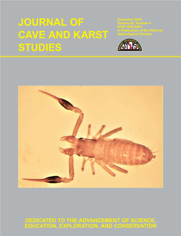 Journal of Cave and Karst Studies