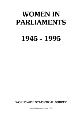 Women in Parliaments 1945