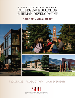 COLLEGE of EDUCATION & HUMAN DEVELOPMENT