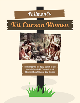 1973 First Kit Carson Women Trek at Philmont