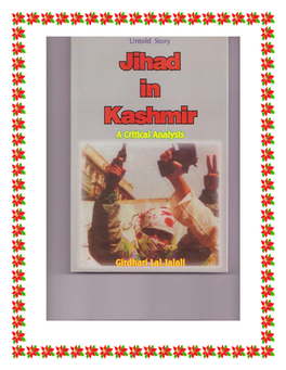 Untold Story Jihad in Kashmir a Critical Analysis