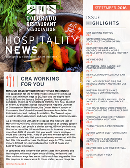 Hospitality News | September 2016 3
