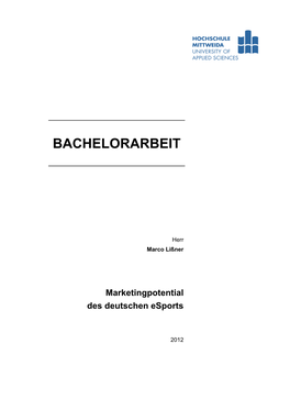 Bachelorarbeit