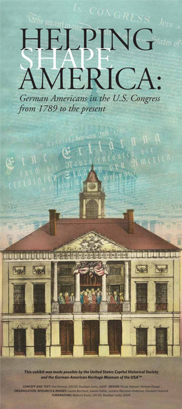 German Americans in the U.S. Congress from 1789 to the Present