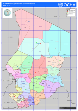 TCHAD - Organisation Administrative E E E E E E " " " " " "