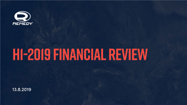 H1-2019 Financial Review