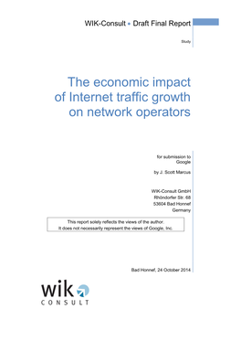 The Economic Impact of Internet Traffic Growth on Network Operators