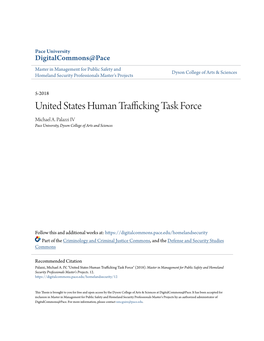 United States Human Trafficking Task Force Michael A