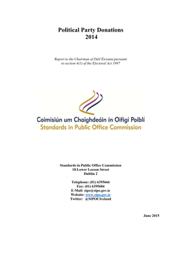 Report DS 2014 Pol Parties