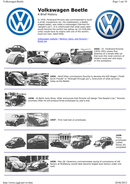 Volkswagen Beetle Page 1 Sur 10