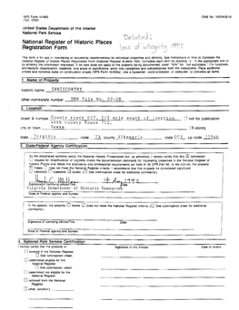 National Register of Historic Places Registration Form