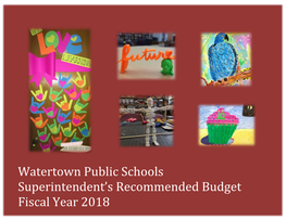 Watertown Public Schools Superintendent's Recommended