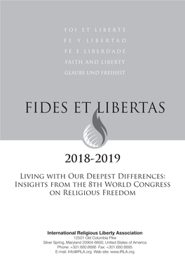 Insights from the 8Th World Congress on Religious Freedom International Religious Liberty Association