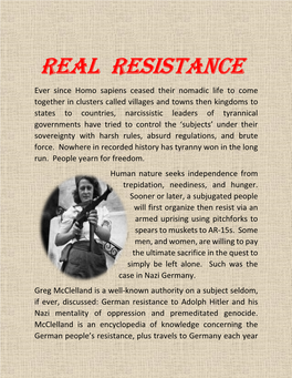 Real RESISTANCE