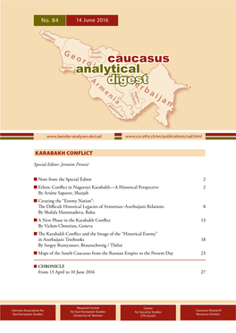 Analytical Digest Caucasus