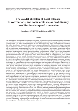 The Caudal Skeleton of Basal Teleosts, Its Conventions, and Some of Its Major Evolutionary Novelties in a Temporal Dimension