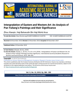 Intergradation of Eastern and Western Art: an Analysis of Pan Yuliang's