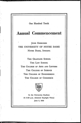 Annual Commencement