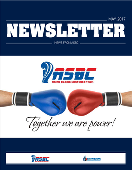 MAY, 2017 Newsletter NEWS from ASBC Content