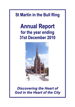 Annual Report for the Year Ending 31St December 2010