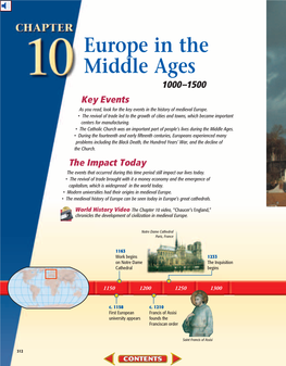 Chapter 10: Europe in the Middle Ages, 1000-1500