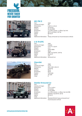 Antwerpcommemorates.Be AEC MK II C 15 TA GMC Chevrolet Daimler