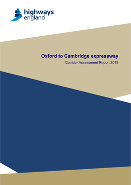 Oxford to Cambridge Expressway Corridor Assessment Report 2018