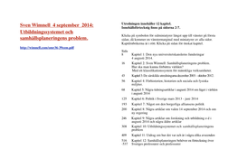 Sven Wimnell 4 September 2014: Innehållsförtecknig ﬁnns På Sidorna 2-7