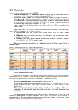 (OECD): Hustota Obyvateľstva, Tzv. Priestorový Princíp