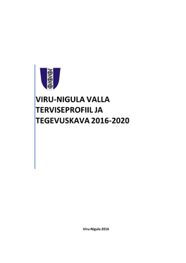 Viru-Nigula Valla Terviseprofiil Ja Tegevuskava 2016-2020