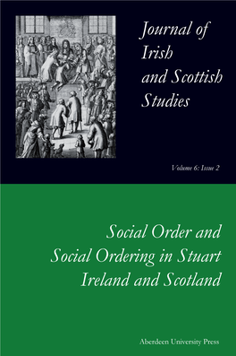 Journal of Irish and Scottish Studies