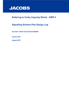 Kettering to Corby Capacity Works - GRIP 4