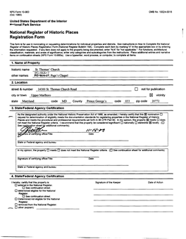 National Register of Historic Places Registration Form