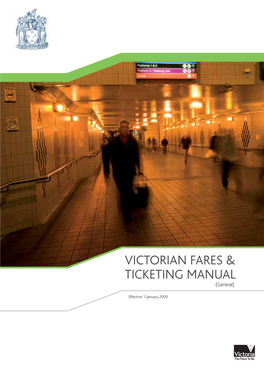 Victorian Fares & Ticketing Manual