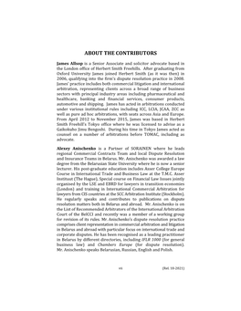 About the Contributors (PDF)